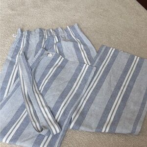 Striped Blue and White Pants